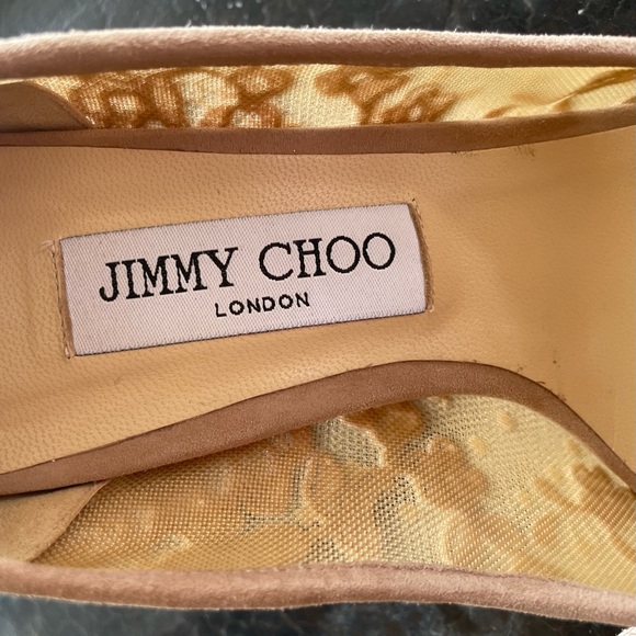 🌸HP🌸Jimmy Choo Love Ballet Blush Lace Pumps - Picture 7 of 13
